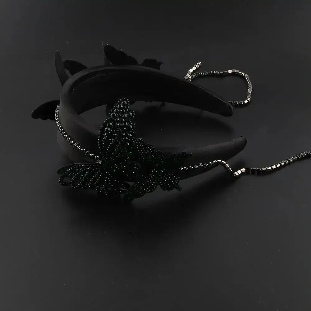 Silver Butterfly Embellished Headband